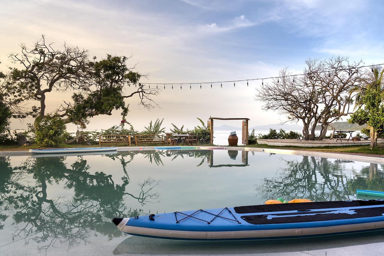 Comfortable guest room interior